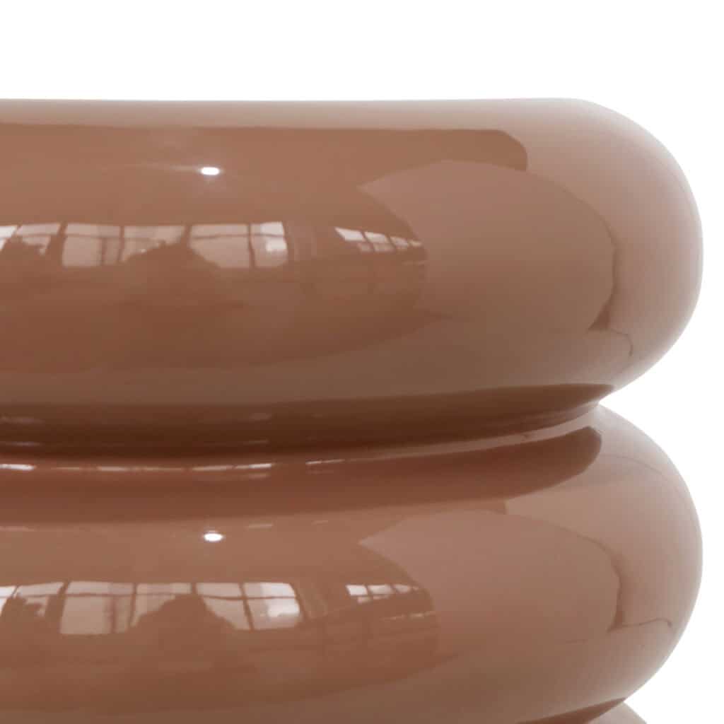 Bruges ceramic vases with brown glaze, modern interior decor, handmade, elegant and durable.