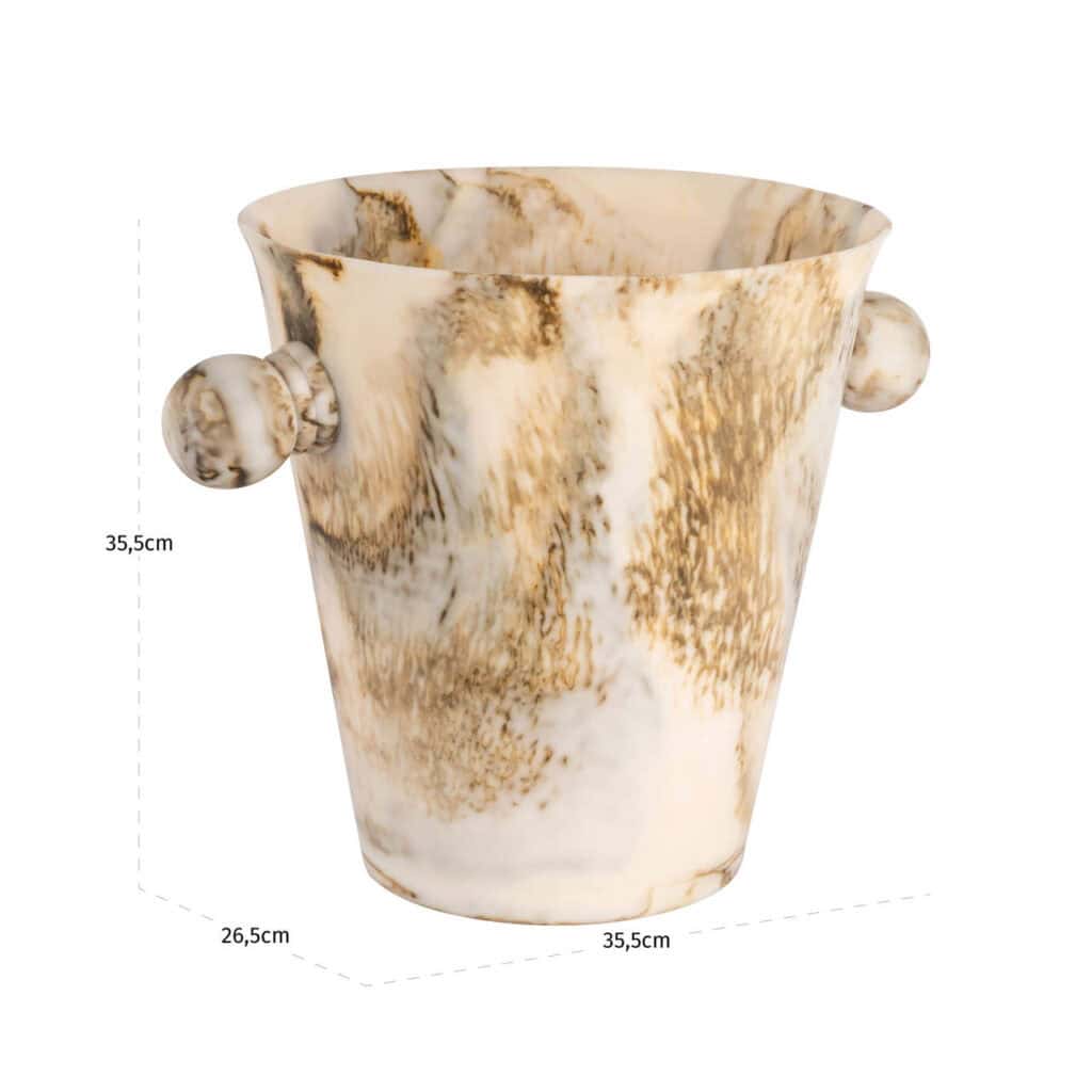 Vase décoratif en marbre pour la décoration d'intérieur.