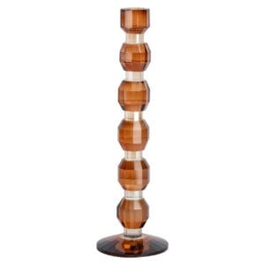 Decoratieve houten kaarsenhouder met meerdere segmenten, modern design, geschikt voor interieurdecor.