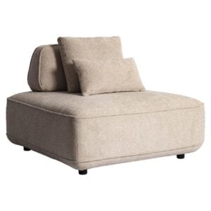 A sofa set with beige cushions for a stylish and comfortable seating area in a modern interior.