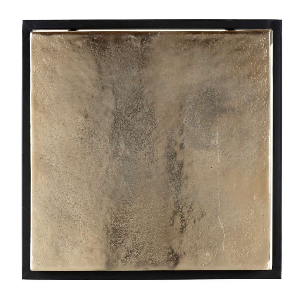 Table d'appoint Calloway finition champagne et structure noire.