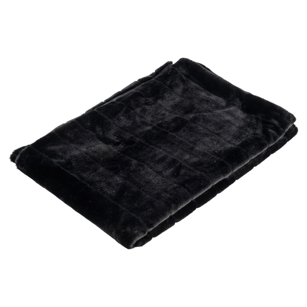 Plaid „Katie black“ – Decke zur Inneneinrichtung.