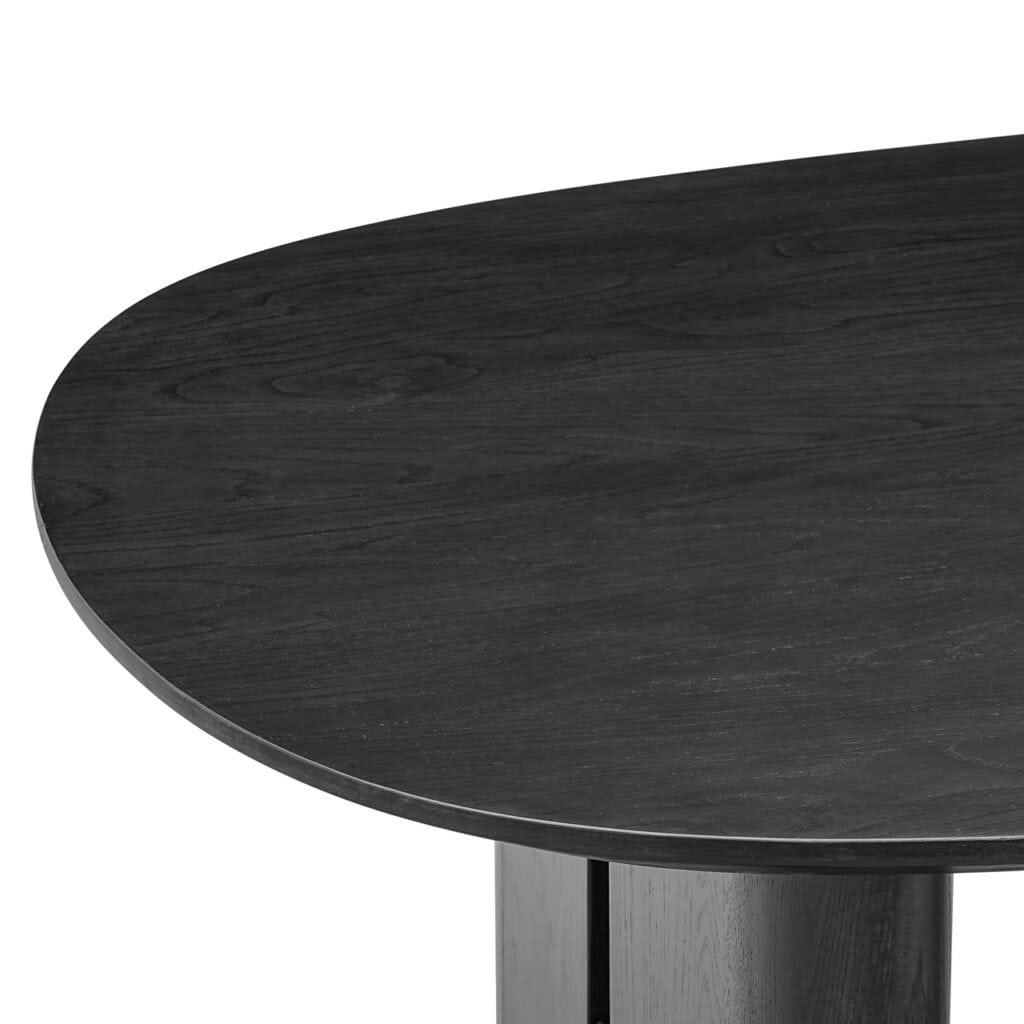 Donkere eettafel Durban van eikenhout voor moderne eetkamers.