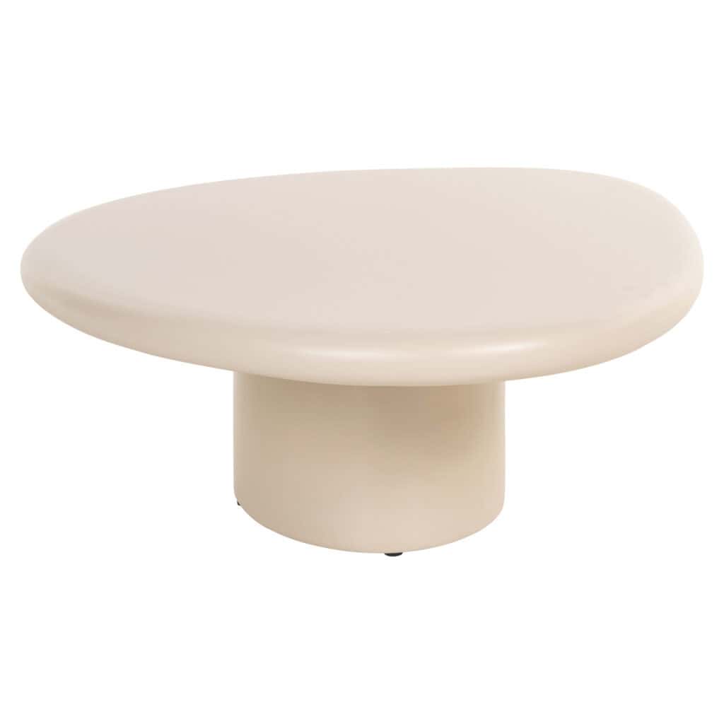 Moderne buiten salontafel Urban Bloom in sandstone kleur.