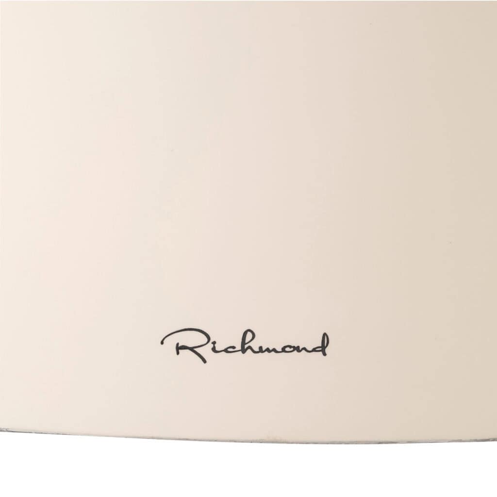 Richmond logo op een witte achtergrond, minimalistisch ontwerp.