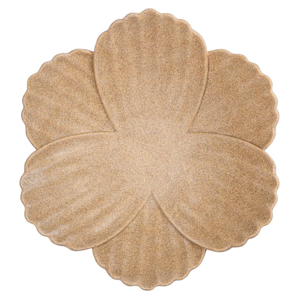 Beige Shellie Bowl a flower-shaped design for home decor.