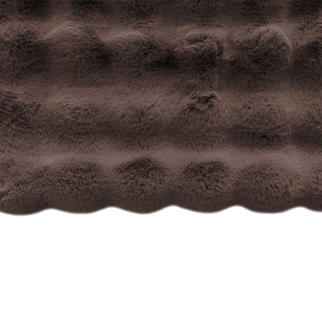 Plaid Winter Haze bruin stof voor interieurdecoratie.