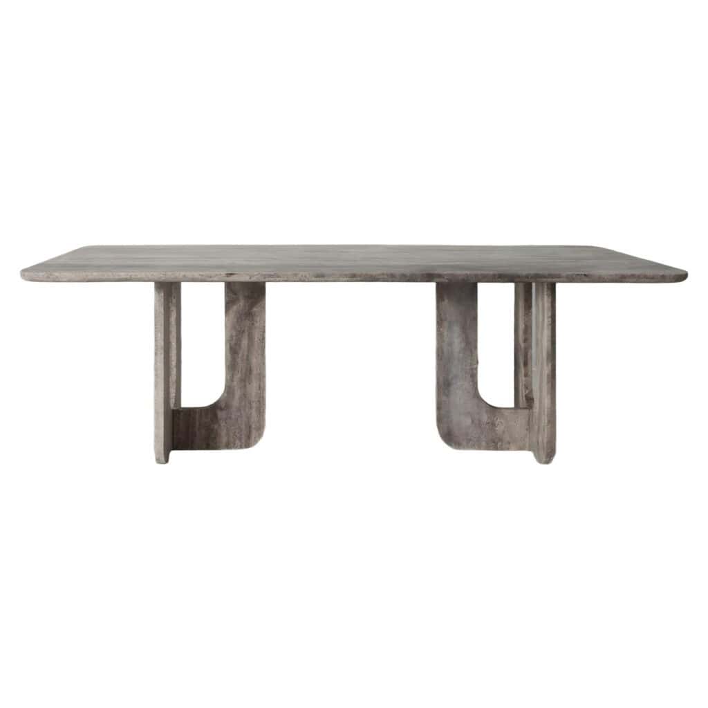 Moderne grijze eettafel Westin met uniek design voor eetkamer.