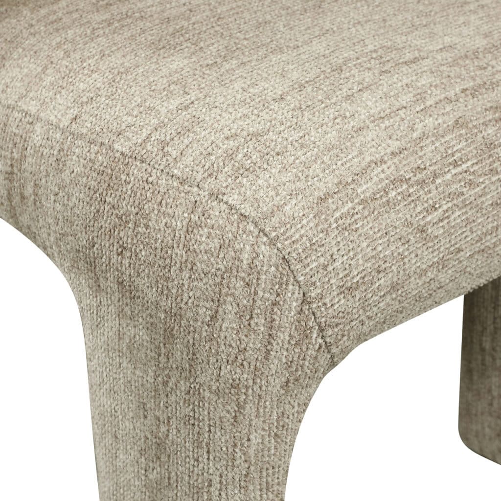 Eetkamerstoel Maya met natuurlijke softweave bekleding.