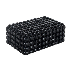 Large black Batool storage box Batool a spherical texture.