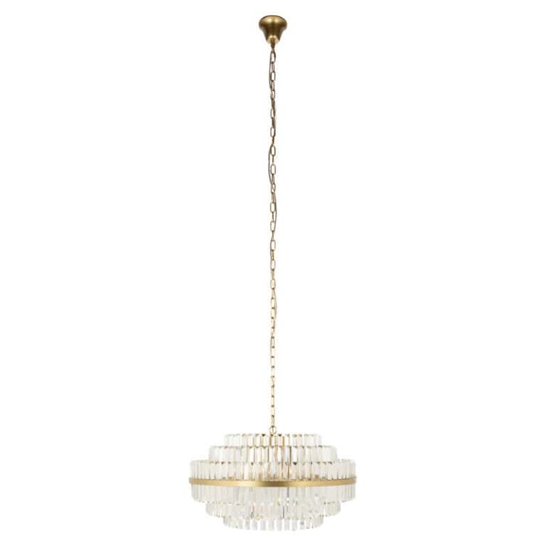 Hanglamp Desire in brushed goud met medium formaat, elegant design.
