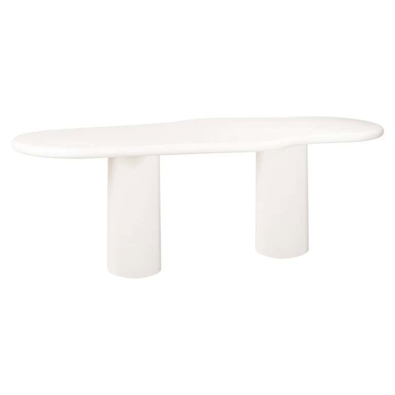 Moderner weißer Esstisch „ Bloomstone “ mit einzigartigem Design.
