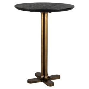 Revelin black side table and gold, elegant design for your home.