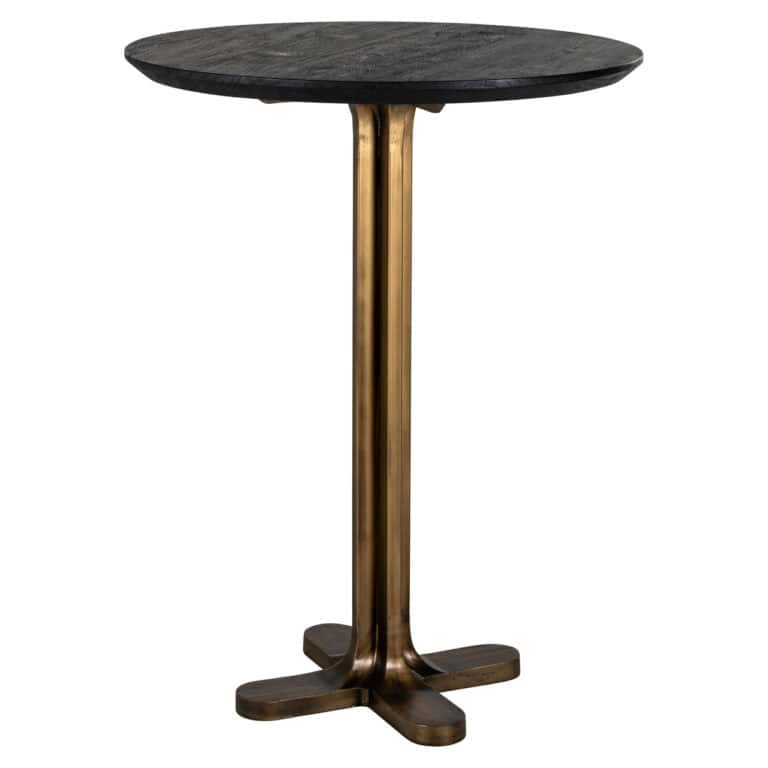 Table d'appoint « Revelin » noire et « gold », un design élégant pour votre intérieur.