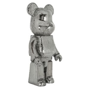 A sparkling decorative bear from Silver with diamond-like details.
