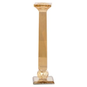 Elegant amber-colored Candle holders for stylish interior decoration.