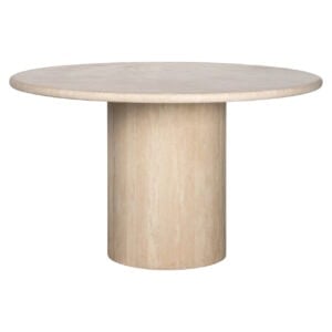Table à dîner Jones beige, 130Ø, de forme ronde et de style moderne.