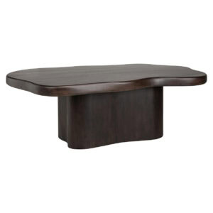 Sherman Dining Table Sherman dark brown wood, modern design for the dining room.