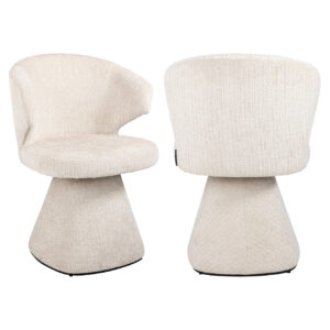 Modern beige Gatsbi dining chair Niagara with comfortable upholstery.