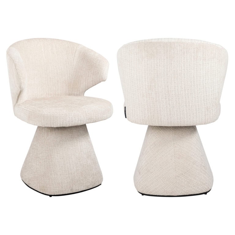Moderne beige eetkamerstoel Gatsbi Niagara met comfortabele zitting.