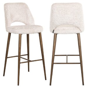 Delphine in cream with wooden legs for interior use.
