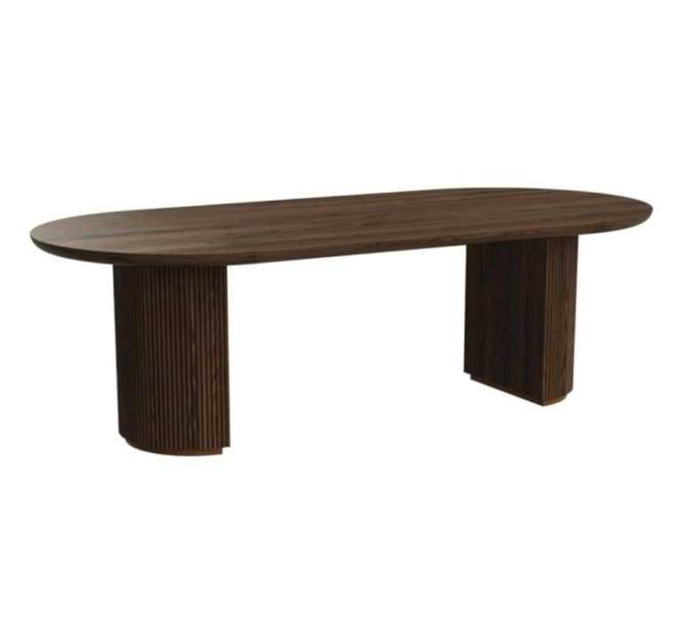 Eettafel Kingston bruin 280, modern houten design voor eetkamers.