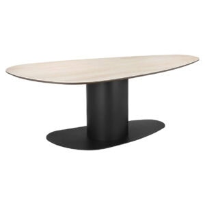 Eettafel Ritz zwart en hout, modern design voor eetkamer.