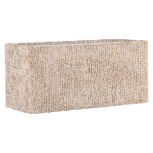 Beige lampenkap met zachte textuur voor sfeervolle verlichting.