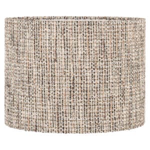 Trendy natural lampshade with a natural texture and neutral colors.