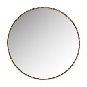 Gouden ronde spiegel Lavinia 70Ø voor moderne interieurdecoratie.