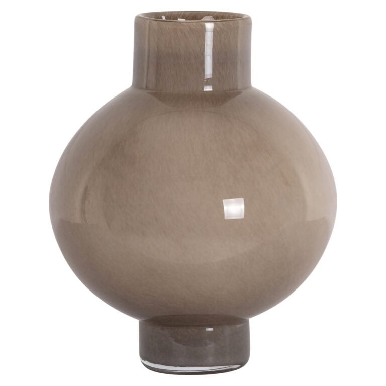 Brown ceramic vase by Richmond Interiors, modern design.