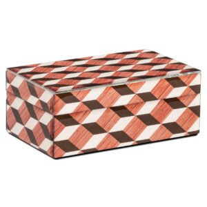 Chady Multicolor Storage Box Chady a geometric pattern for decoration and organization.