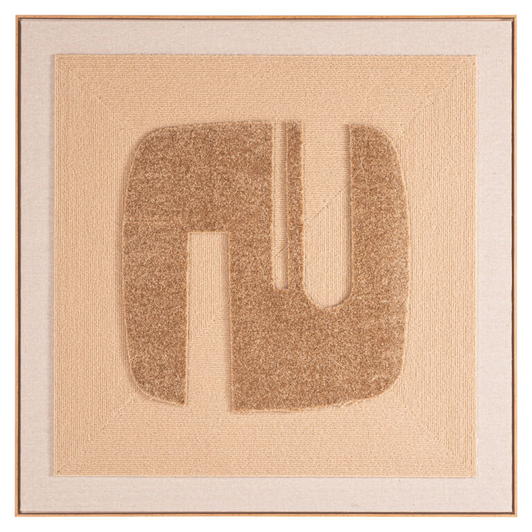 Gold wall art with an abstract design for interior decoration.
