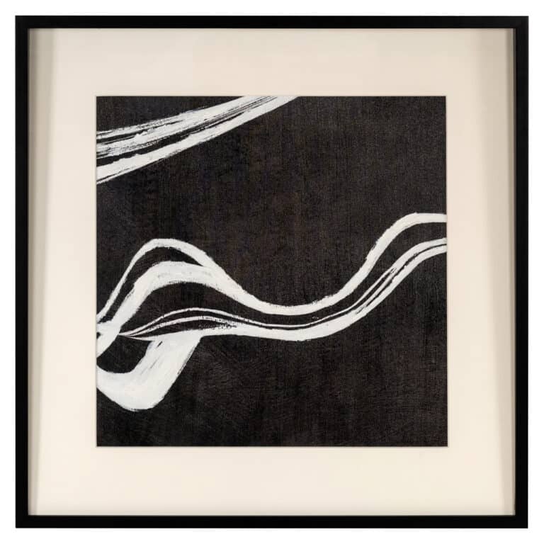 Moderne zwart-wit abstract muurkunst voor interieurdecoratie.