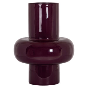 Vaas Ashlyn in burgundy, modern interior decor accent.