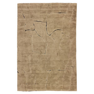 Brown " Carpet " with a crackle pattern, 200x300 cm, elegant and modern design.