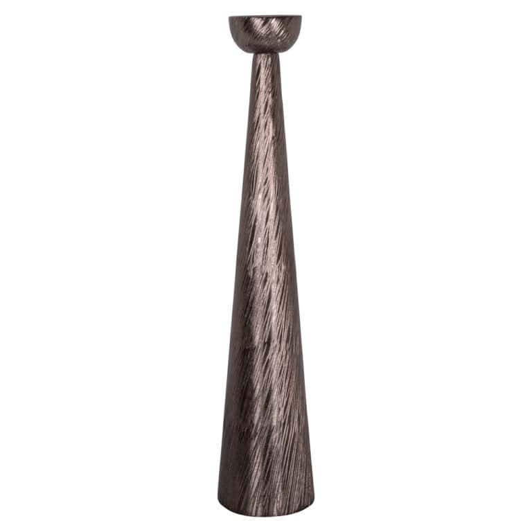 Sierkandelaar Saphira in smoke kleur, groot en elegant design.