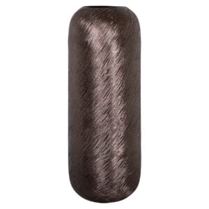 Decoratieve vaas in smoke kleur, modern design, grote interieuraccessoire.