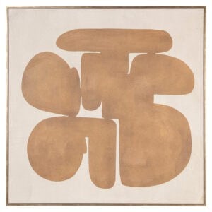 Abstrakte Wandkunst in Gold für die Inneneinrichtung.
