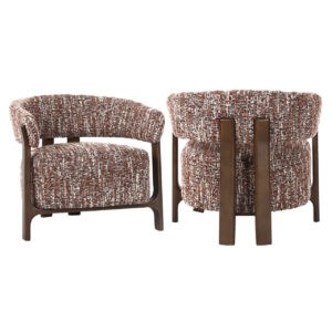 Chaise Dalara Lounge Chaise  hazel pieds en bois, design moderne.