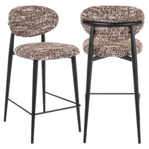 Modern Dantes Hazel with a black frame and fabric seat.