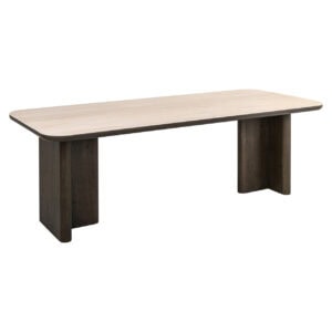 Esstisch „Nando“ aus braunem Holz, modernes Design, geräumiger Tisch für das Esszimmer.