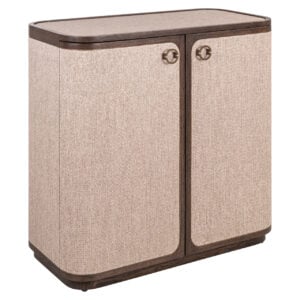 Buffet Willox beige à 2 portes, au design moderne, idéal pour le salon ou l'entrée.