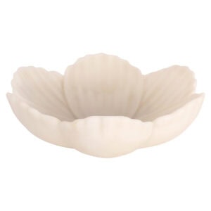 Bol Xena blanche Bol forme de fleur, au design élégant et moderne.
