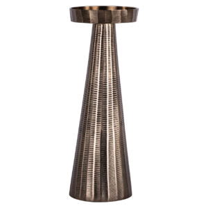Evola bronzen kandelaars met moderne design voor interieur.