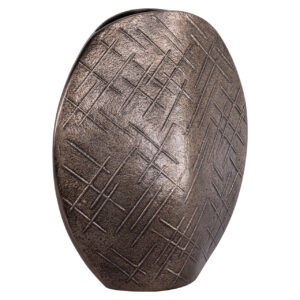 Bronzen vaas met geometrisch patroon, Richmond Interiors.