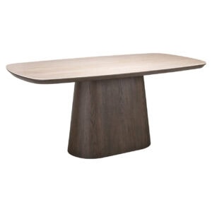 Eettafel Ritz in bruin hout, modern design voor eetkamer.
