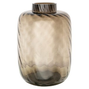 Richmond Interiors Vase „Elora“ in Braun mit Marmormuster.