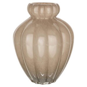 Taupe Vaas Velora voor elegant interieurdecoratie.