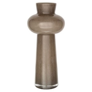 Taupe gekleurde Vaas Lunor, modern design, decoratief en stijlvol.